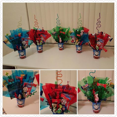 Thomas The Train Centerpieces, Train Centerpieces, Thomas And Friends Birthday Party, Thomas The Tank Engine Party, Train Birthday Theme, Thomas Train Birthday, Thomas Party, Thomas Birthday Parties, Thomas The Train Birthday Party