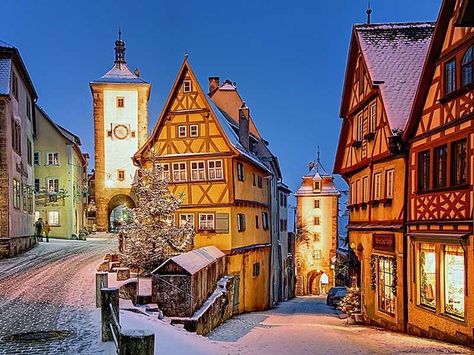 Rothenburg ob der Tauber, Germany | 17 Real Towns That Look Like Hogsmeade Rothenburg Germany, Christmas Markets Germany, Christmas In Germany, Romantic Road, Rothenburg Ob Der Tauber, German Christmas Markets, Christmas In Europe, Best Christmas Markets, Marmaris