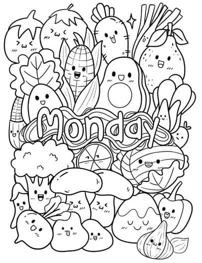 Unleash your creativity! Click the link above to explore our amazing collection of coloring pages. Perfect for relaxation and fun. Start coloring now! 😀😛🤔 Monday Coloring Pages, Cute Colorful Doodles, Doodle Art Coloring Pages, Doodle Coloring Pages, Colouring For Kids, Relaxing Coloring Pages, Kindergarten Coloring Pages, Drawing Color, Detailed Coloring Pages