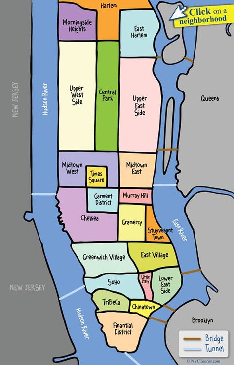 Manhattan, NY: Washington Heights and Inwood are above Harlem.  They always leave those neighborhoods off the touristy maps..................... Place Wallpaper, Manhattan Neighborhoods, New York Neighborhoods, Manhattan Map, Nyc Neighborhoods, Nyc Map, Nyc History, New York City Vacation, Voyage New York