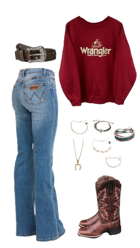 Blue Collar Women Outfit, Grizzly Rose Outfit, Outfits Aesthetic Country, Country Picture Day Outfits, Cute Cowgirl Outfits Winter, Western Outfit Inspo For School, Plus Size Southern Outfits, Family Event Outfit Casual, County Outfit Ideas