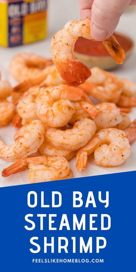 Traditional Old Bay Steamed Shrimp Recipe - Peel & Eat Shrimp Peeled Deveined Shrimp Recipes, Shrimp With Old Bay Seasoning Recipes, Steam Shrimp Recipe Old Bay, Old Bay Steamed Shrimp, Shrimp Snack Recipes, Old Bay Shrimp Recipes, Boiled Shrimp Old Bay, Peel And Eat Shrimp Recipes, Steamed Shrimp Old Bay