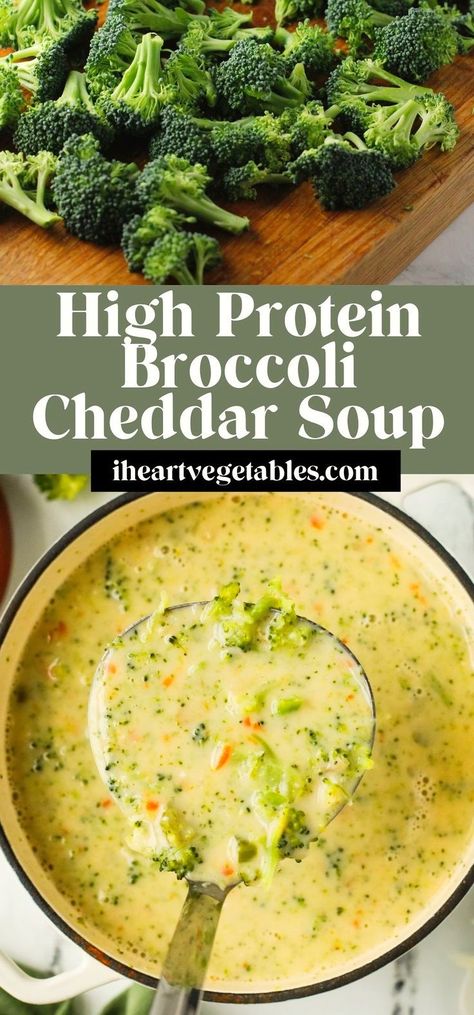 Broccoli Soup, Soup High Protein, Leftover Smoked Pork, Pork Bbq Sauce, Creamy Broccoli Cheddar Soup, Cheesy Broccoli Soup, Plats Healthy, Pork Bbq, Broccoli Soup Recipes