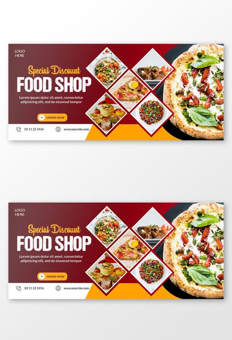 Special Discount Food Shop Facebook Cover Design Templates#pikbest#Templates#Others Shop Banner Design, Website Slider, Cover Photo Design, Food Discount, Banner Design Inspiration, Facebook Cover Design, Food Banner, Facebook Cover Template, Food Menu Design