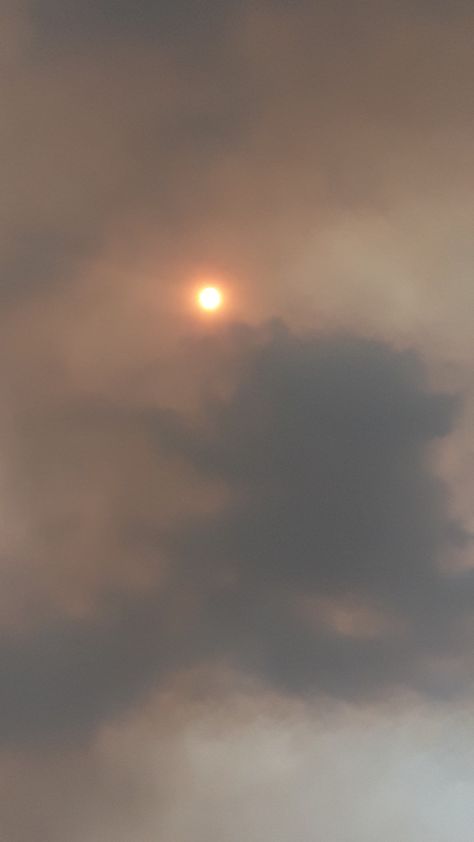 Looking out of sunroof at hazy red smoke covers the sun near a brush fire! Photo by Robin Shake Fire Photo, Art Final, Sun Aesthetic, Sunrise Sunset, Assessment, The Sun, Sun, Collage, Red