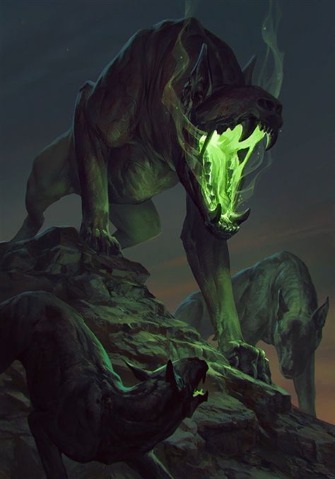 Barghest The Witcher 3 Wild Hunt / Gwent Card. Barghest these creatures summoned by the Beast haunt Vizima's outskirts. There are those who claim they are ordinary dogs transformed into monsters by some curse; others believe they came from the spiri https://ift.tt/2GMpHSg https://ift.tt/2I7nP4o Creature Fantasy, Arte Doodle, Dark Creatures, Fantasy Beasts, 다크 판타지, Monster Concept Art, Fantasy Monster, Fantasy Creatures Art, Mythical Creatures Art