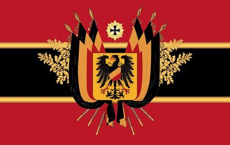 Alternate German Flag, German Empire Flag, Empire Flag, Earth Flag, Heraldry Design, Relation Ship, New Republic, Historical Flags, Best Flags