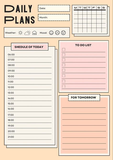 Planning 2024 Aesthetic, School Planning Aesthetic, Daily Planner Ideas Student, Student Planner Printable Free Templates, To Do List For Students, Planner Ideas Organizing, Daily Planner For Students, Student Planner Template, Free Printable Daily Planner