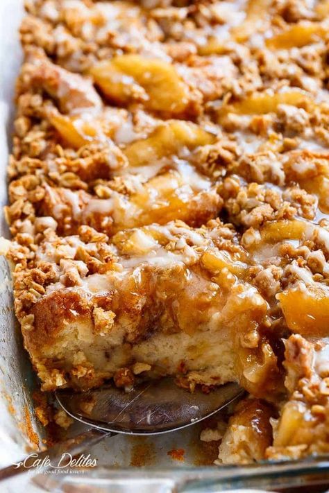 Apple Pie French Toast, Apple French Toast Casserole, Apple French Toast, French Toast Bake Recipe, Apple Breakfast, French Toast Breakfast, Homemade Stuff, Breakfast Bread, Breakfast Sweets