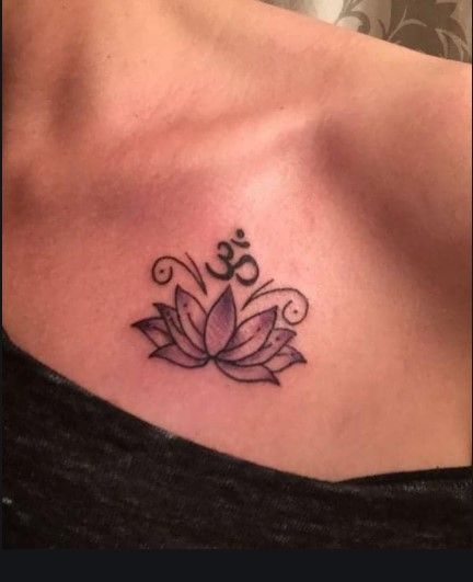 Simple Lotus Flower Tattoo, Simple Lotus Tattoo, Wildflowers Tattoo, Lotusblume Tattoo, Small Lotus Tattoo, Om Tattoo Design, Lotus Flower Tattoo Design, Yoga Tattoos, Lotus Tattoo Design