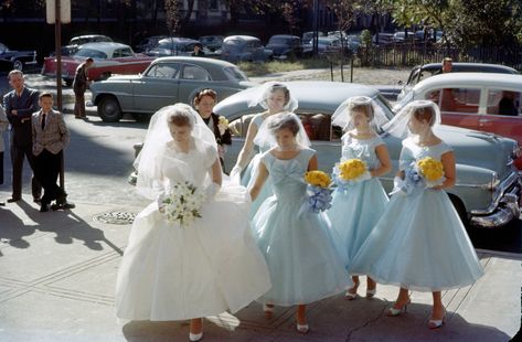 St Aloysius, 50s Wedding, 1950s Wedding, Vintage Bridesmaids, Beaded Mermaid, Vintage Wedding Photos, Vintage Weddings, Wedding Gowns Vintage, Brother In Law