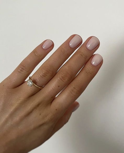 Squoval Nail Designs, Squoval Nail, Square Oval Nails, Classy Nail, Squoval Nails, Nails Wedding, Round Nails, Oval Nails, Clean Nails