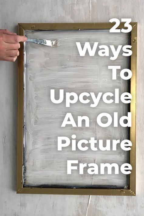 Daily Crafts, Picture Frame Crafts, Romantic Wall Art, Empty Frames, Old Picture Frames, Garden Frame, Diy Ikea Hacks, Diy Ikea, Ideas Hogar