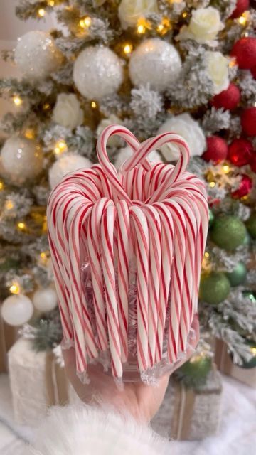 GALINA on Instagram: "Such a cute and fun DIY centerpiece 🍭🍭🍭 All you need is a glass jar 🫙candy canes and hershey kisses. It’s so perfect for the Holidays and fun for the kiddos! ✨ Don’t forget to save this post and share it with your friends ❤️ #diyhomedecor #candy #candycane #asmr #aesthetics #asmrsound #holidaydecor #seasonaldecor #christmascenterpiece #xmas #christmasmood #newreels #reeltutorial" Pink Candy Cane, Diy Centerpiece, Jar Decor, Hershey Kisses, Diy Centerpieces, Christmas Mood, Fun Diy, Candy Canes, Christmas Centerpieces