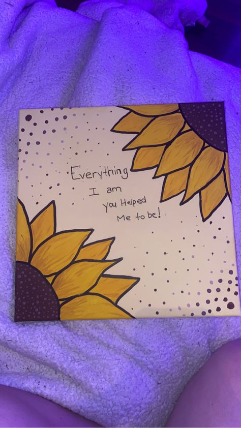 Cute Easy Sunflower Drawings, Easy Drawings Sunflower, Sunflower Easy Painting Simple, Sunflower Painting Ideas Easy, Sunflower Easy Drawing, Sunflower Painting Easy Simple, Sunflower Easy Painting, Sunflower Journal, Easy Sunflower Drawing