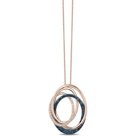 Effy Jewelry Effy Bella Bleu 14K Rose Gold Blue and White Diamond... ($995) ❤ liked on Polyvore featuring jewelry, pendants, diamond, diamond pendant, 14k pendant, rose gold pendant, 14 karat gold pendants and rose gold diamond pendant Skull Jewelry Women, Tiffany And Co Necklace, Stay Hungry, Diamond Pendant Sets, Rose Gold Pendant, Effy Jewelry, White Gold Necklaces, Sweet Valentine, Gold Necklace Women