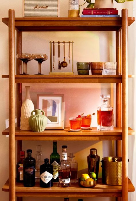 Bar cart decor