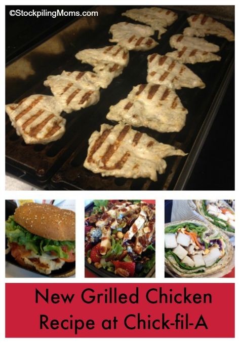 New Grilled Chicken Recipe at Chick-fil-A Grilled Nuggets, Chick Fil A Recipe, Recipe Copycat, Grilled Chicken Recipe, Bbq Pork Ribs, Pork Rib Recipes, Chicken Chick, Chicken Sandwiches, Grilled Chicken Recipes