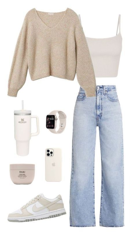 College Outfit, Casual Preppy Outfits, Outfit Inspo Casual, Trendy Outfits For Teens, Everyday Fashion Outfits, Cute Lazy Day Outfits, Casual Day Outfits, Cute Preppy Outfits, Easy Trendy Outfits