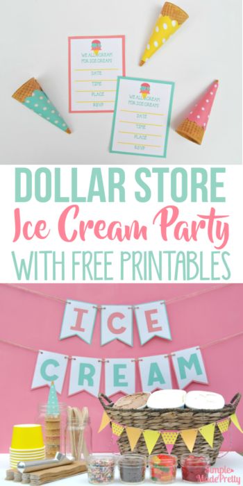 School Ice Cream Party Ideas, Cheap Ice Cream Bar, Ice Cream Bar Set Up, Ice Cream Party Table Decor, Ice Cream Social Decorations, Ice Cream Party Bar, Summer Ice Cream Party, Ice Cream Birthday Party Theme, Ice Cream Social Party