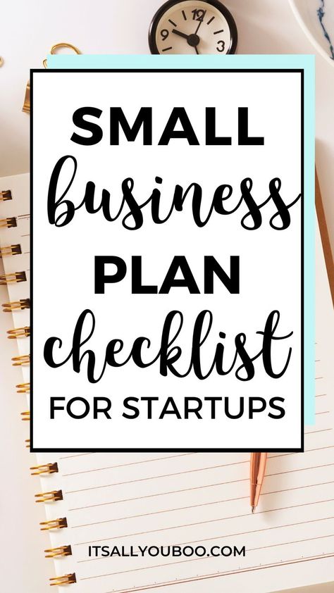 small business plan checklist for startups with a notepad and pen Starting A Small Business From Home Checklist, How To Make A Small Business Plan, Checklist To Start A Business, Developing A Business Plan, Business Proposal For Small Business, Diy Business Plan, Everything You Need To Start A Small Business, What Does A Business Plan Look Like, Writing Business Plan