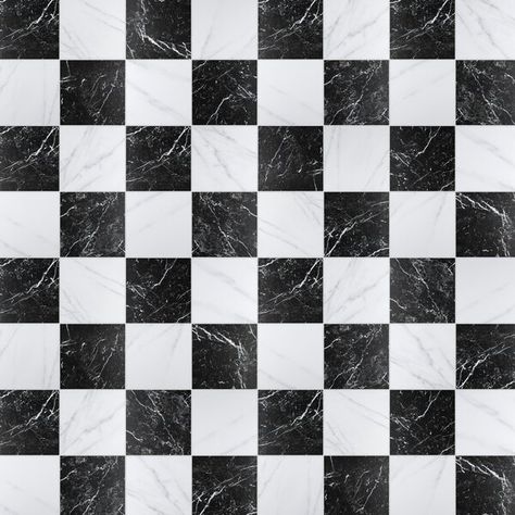 Black And White Flooring Pattern, Black And White Tile Texture, Black And White Square Tile, Checkered Tile Floor, Black And White Marble Floor, House Tiles Flooring Ideas, Black And White Floor Tile, Black And White Tile Floor, Marble Alternative