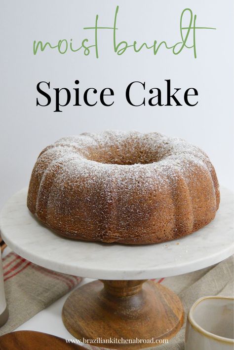 Spiced Pound Cake, Easy Spice Cake, Homemade Spice Cake, Cloud Dessert, Spicy Cake, Moist Spice Cake, Spice Cakes, Spice Cake Recipe, Easy Bundt Cake Recipes