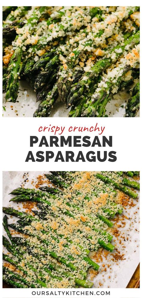 Asparagus Seasoning Recipes, Crispy Parmasean Asparagus, Parmesan Asparagus Air Fryer, Asparagus In The Oven Recipes, Pan Roasted Asparagus Recipes, Pan Seared Asparagus Recipe, Dinner With Asparagus Side, How Long To Cook Asparagus In Oven, Best Roasted Asparagus Recipe