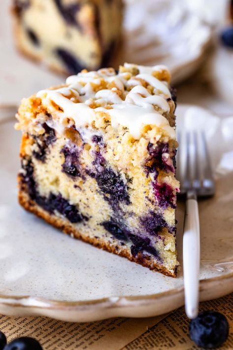 Blueberry Coffee Cake Pies And Tacos, Blueberry Coffee Cake Recipe, Blueberry Coffee, Blueberry Coffee Cake, Coffee Cake Recipe, No Coffee, Vegan Cupcakes, Gluten Free Banana, Macaron Recipe