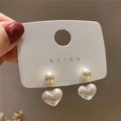 My Saved Items - Free Worldwide Shipping | YesStyle Asymmetrical Earrings, Geometric Studs, Heart Shaped Earrings, Hair Spray, Heart Drop Earrings, Jewelry Lookbook, Pearl Earrings Dangle, Girly Jewelry, Fine Earrings