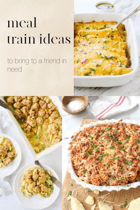 Healthy Meals To Take To Someone, Low Carb Meal Train Ideas, Bring Them A Meal Ideas, Dinner To Share With Friends, Mexican Meal Train Ideas, Meal Train Casseroles, Easy Dinner For Meal Train, Meals For Meal Train Families, Meal To Bring To Family