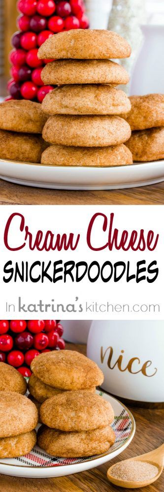 Cream Cheese Snickerdoodles, Snickerdoodles Recipe, Snickerdoodle Recipe, Cookies Sugar, Snickerdoodle Cookies, Best Sugar Cookies, Xmas Cookies, Homemade Cookies, Snickerdoodles