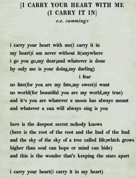 I Carry Your Heart With Me Poem, I Carry You In My Heart Tattoo, Ee Cummings I Carry Your Heart Tattoo, E E Cummings I Carry Your Heart, I Carry Your Heart With Me, Because I Carry It Well, I Carry Your Heart Tattoo, I Carry Your Heart Poem, Murphy Tattoo