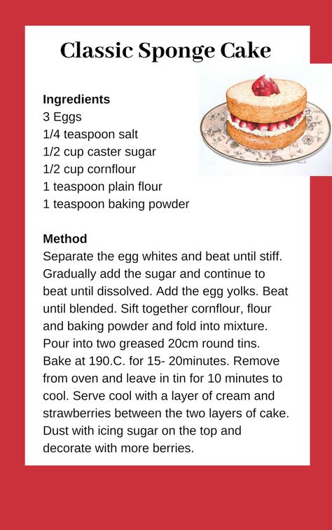 Classic Sponge Cake Recipe Cooking Recipes Step By Step, Spong Cakes, Cake Simple Recipe, Step By Step Cooking, Cake Sponge Recipe, Sponge Cake Recipes Easy, How To Bake A Cake Step By Step Recipes, How To Make Cake Recipes, How To Bake Cake Step By Step