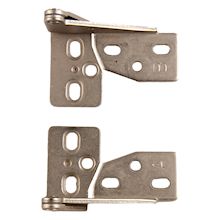 AP Hardware 6102 Satin Nickel - Variable overlay knife hinge Cupboard Door Hinges, Overlay Hinges, Furniture Hinges, Satin Nickel Hardware, Hinges For Cabinets, Door Gate Design, Screws And Bolts, Work Tools, Metal Sheet