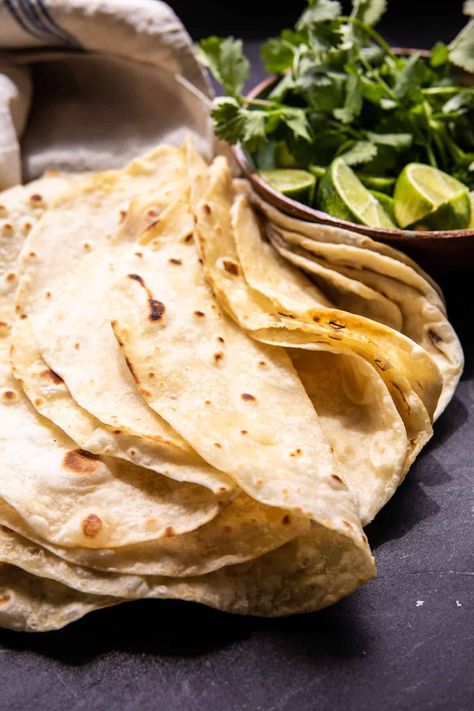 Easy Homemade Flour Tortillas | halfbakedharvest.com Easy Homemade Flour Tortillas, Half Baked Harvest Recipes, Homemade Flour, Homemade Flour Tortillas, Dessert Aux Fruits, Harvest Recipes, Tortilla Recipe, Homemade Tortillas, Half Baked