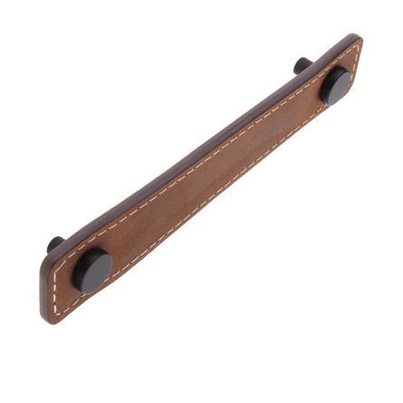 Sumner Street Home Hardware Saddle Leather 4in. Pull | Wayfair Hardware Pulls, Elevated Style, Appliance Pull, Cabinet And Drawer Pulls, Saddle Leather, Hardware Finishes, Home Hardware, Leather Pulls, Satin Brass