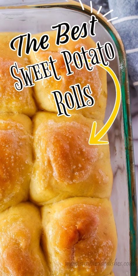 Sweet Potato Rolls Recipe, Potato Dinner Rolls, Savoury Pastry, Potato Buns, Sweet Potato Rolls, Sweet Potato Dinner, Sweet Potato Cornbread, Savory Breads, Canning Sweet Potatoes