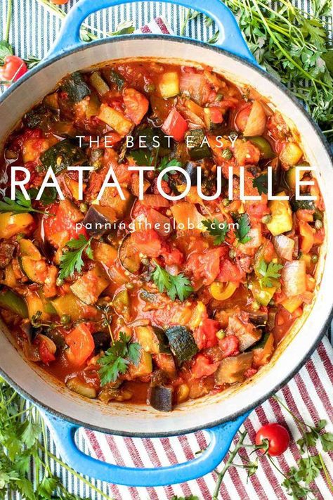 Ratatouille Recept, Easy Ratatouille Recipe, Easy Ratatouille, Easy Ratatouille Recipes, Ratatouille Disney, Ratatouille Recipe, Vegan Side Dishes, Healthy Comfort Food, Healthy Vegetables