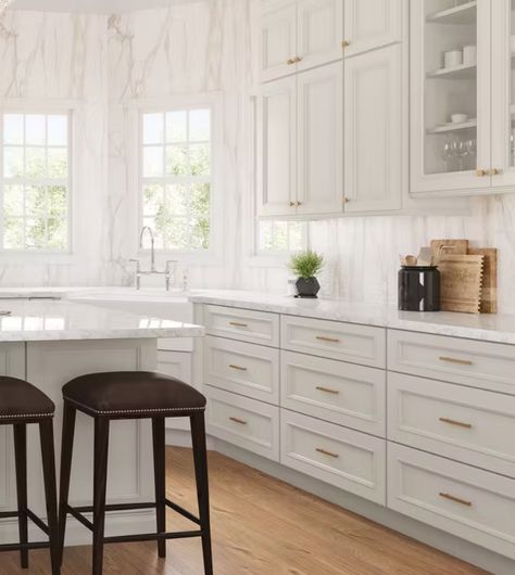 Fabuwood Kitchen Cabinet Colors, Skyline Cabinets, Fabuwood Dove Cabinets, Kitchens With Stained Cabinets, Fabuwood Kitchen Cabinets, Cupboard Layout, Updated Traditional Kitchen, Fabuwood Kitchen, Fabuwood Cabinets