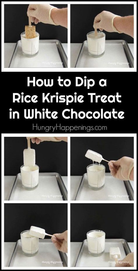 Chocolate Dipped Rice Krispie Treats Diy, Candy Coated Rice Krispie Treats, Decorated Rice Krispie Treats Ideas, Rice Krispie Treats Ideas Birthday, Rice Krispie Treats Ideas Party Favors, Cow Rice Crispy Treats, Rice Krispies Dipped In Chocolate, Dipping Rice Krispies In Chocolate, Diy Dipped Rice Krispie Treats