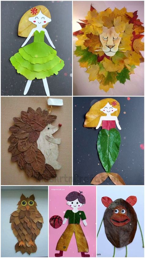 Easy to Make Fall Leaf Craft Ideas for Kids Check more at https://www.kidsartncraft.com/fall-leaf-craft-ideas-for-kids/ Owl Leaf Craft, Leaf People Craft, Leaf Turkey Craft For Kids, Leaf Person Craft, Leaf Pictures For Kids, Leaf Collage For Kids, Leaf Fairy Craft, Leaf Crafts Kids Preschool, Autumn Leaves Craft For Kids