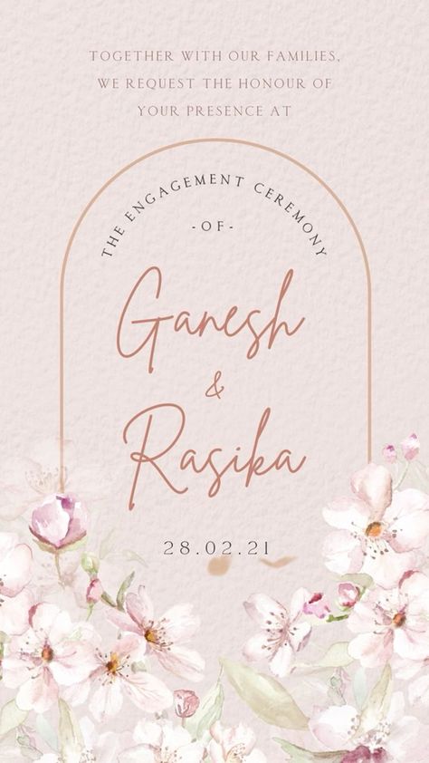 Digital Invitations Engagement, Engagement Invitation Card Design, Digital Wedding Invitations Design, Electronic Wedding Invitations, Indian Wedding Invitation Card Design, Engagement Invitation Cards, Wedding Invitation Trends, Indian Garden, Engagement Invitation Template