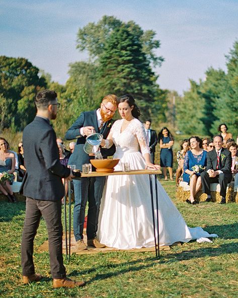 This works for outdoor ceremonies, of course, but it allows couples throwing an indoor reception get in on the planting fun. Take a cue from this bride and groom, who potted and watered a plant together during their ceremony to represent the joining of their families. Wedding Ceremony Ideas Unity, Ceremony Ideas Unity, Family Wedding Ideas, Unity Ideas, Christian Wedding Ceremony, Wedding Ceremony Unity, Jewish Wedding Ceremony, Wedding Ceremony Ideas, Unity Ceremony