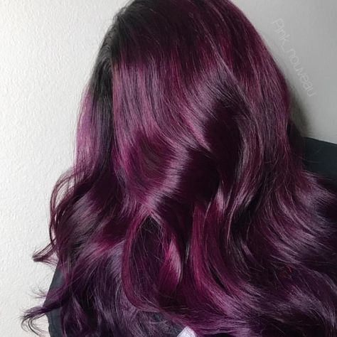 Grape Hair, Violet Vibes, Red Hair Outfits, Color Uva, Violet Hair Colors, Hair Men Style, Violet Hair, Long Hair Color, Hair Color And Cut