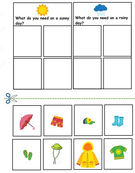 Weather And Season Activities Preschool, Learning Weather Preschool, Preschool Weather Theme Free Printables, The Weather Preschool Activities, Weather Activities Special Education, Weather For Kindergarten Free Printables, Hot Or Cold Worksheet Free Printable, Weather Words For Preschool, Weather Journal Kindergarten