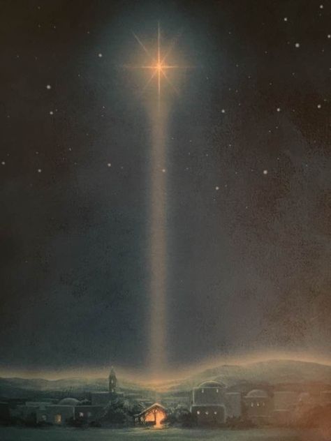 Merry Christmas Nativity Scene Wallpaper, Christ Is Born Wallpaper, Biblical Times Aesthetic, Jesus In A Manger Pictures, Biblical Paintings Aesthetic, Star Of Bethlehem Painting, Bethlehem Aesthetic, A Night In Bethlehem Ideas, Nativity Aesthetic