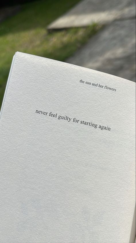 Never Feel Guilty For Starting Again, Talk Quotes, Start Again, Real Talk Quotes, Lyric Quotes, Pretty Words, Real Talk, Real Life, Vision Board