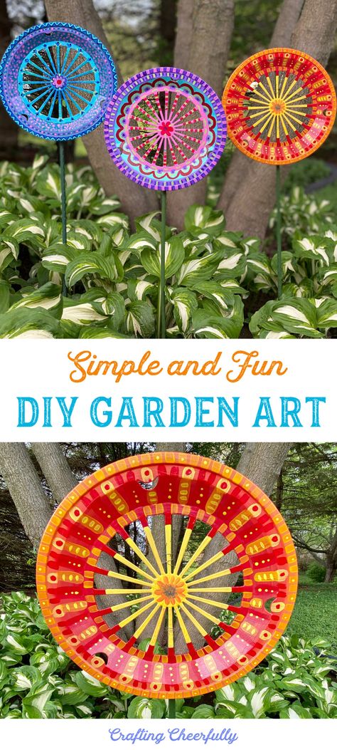 Diy Garden Ornaments, Garden Ornaments Diy, Fairytale Garden, Yard Art Crafts, Paper Plate Holders, Outdoor Crafts, Garden Crafts Diy, Garden Art Sculptures Diy, Outdoor Paint