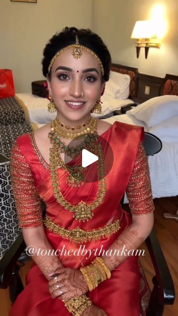 Bride Sarees on Instagram: "Classic Red silk saree for Muhurtham ✨♥️

Follow @bride_sarees for latest and unique bridal saree collections

Mua @touchedbythankam
#indianbrides#bridalmakeup#bridalsarees#weddingsaree#weddings#indianwedding#indianwear#indianweddingdress#latestsarees#indianmakeup#weddinglehenga#indianbride#sareeblouse#saree#sareelove#blouse#latestblousedesigns#weddingblouse#kanjeevaram#ethnicwear#ethnicfashion#banarasisaree#cottonsarees#silk#silksarees#aariwork#southindianbride #southindianweddings #southindianjewellery #southindianfashion" Bride Blouse Designs Latest, Bride Blouse Designs, Blouse Designs For Bride, Bride Blouse, Front Blouse Designs, Bride Sarees, Red Blouse Design, Red Silk Saree, Latest Bridal Blouse Designs